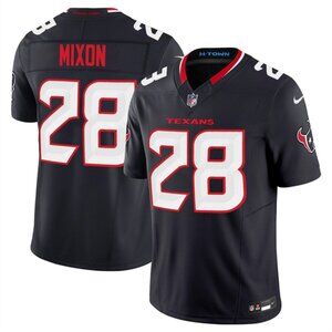 Joe Mixon Navy Stitched Vapor Jersey For Mens Youths Select
